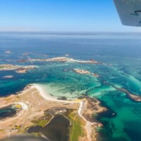 Vol en ulm FK9 au-dessus des Iles de Glénan, Bretagne