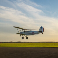 Stampe biplan à l'arrondi